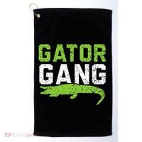 Gator Gang Alligator Heartbeat Zookeeper Crocodile Lover Golf Towel thumb 0