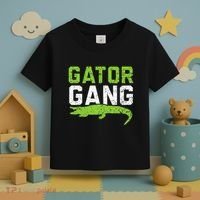 Gator Gang Alligator Heartbeat Zookeeper Crocodile Lover Toddler T-Shirt thumb 3