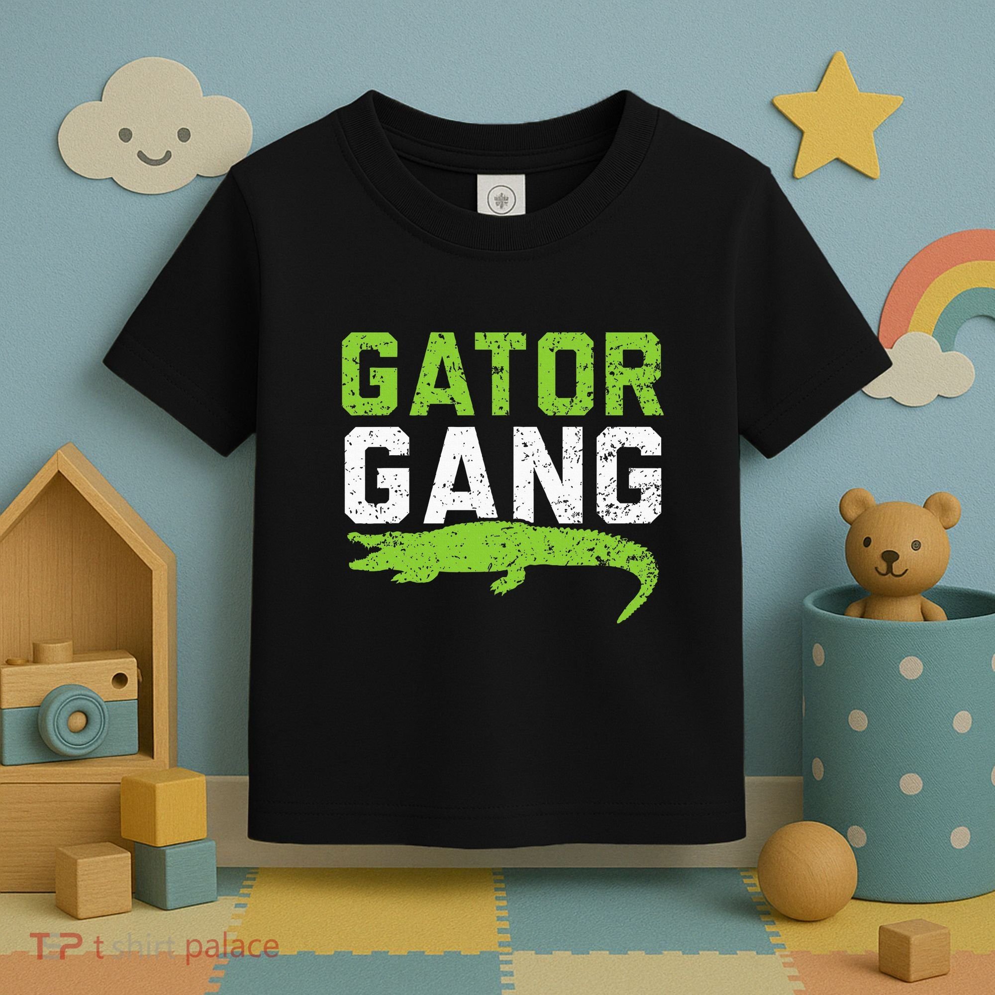 Gator Gang Alligator Heartbeat Zookeeper Crocodile Lover Toddler T-Shirt