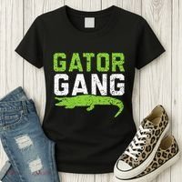 Gator Gang Alligator Heartbeat Zookeeper Crocodile Lover Women's T-Shirt thumb 3