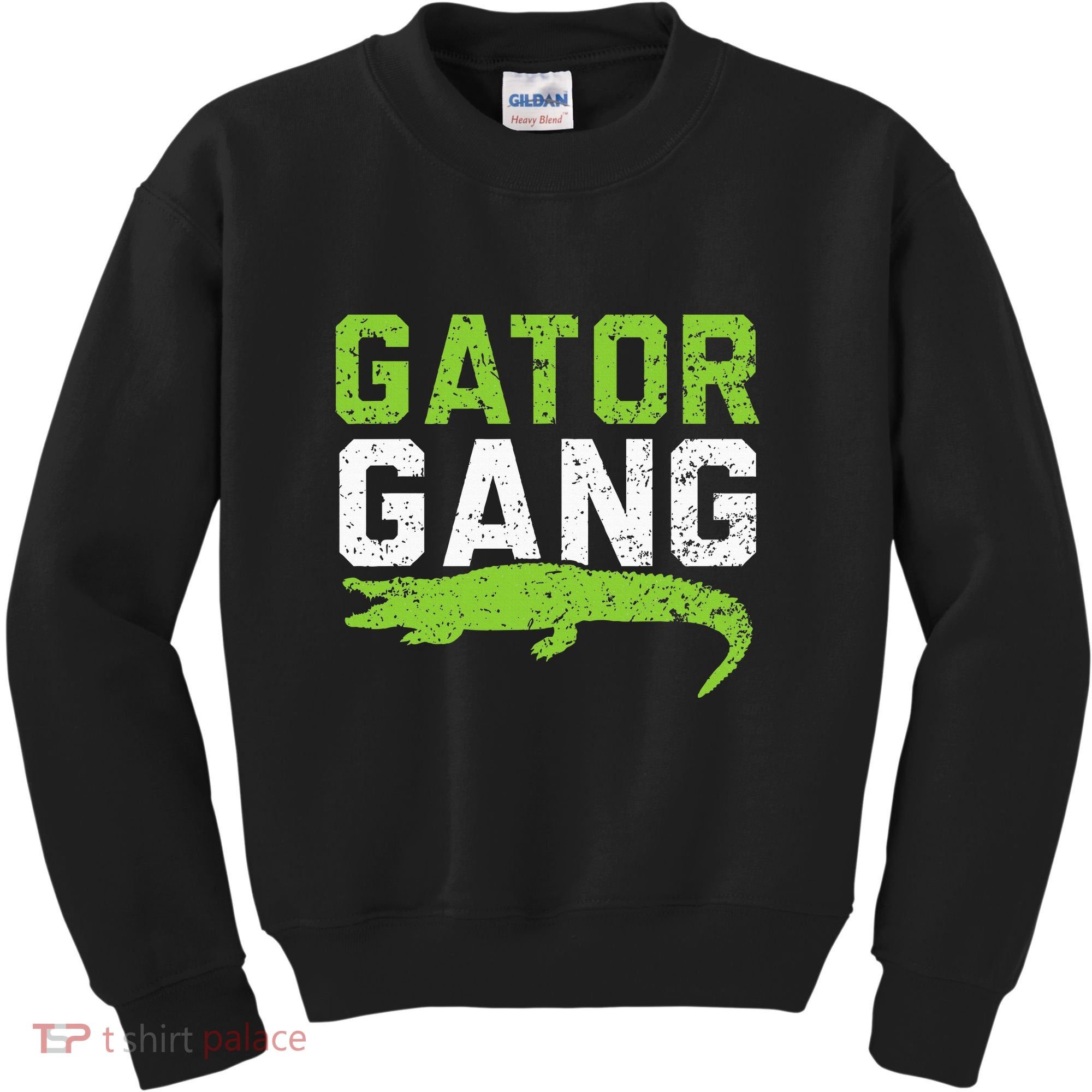 Gator Gang Alligator Heartbeat Zookeeper Crocodile Lover Kids Sweatshirt