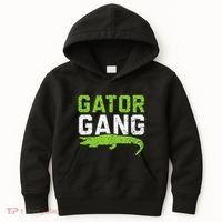 Gator Gang Alligator Heartbeat Zookeeper Crocodile Lover Kids Hoodie thumb 0