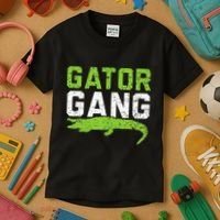 Gator Gang Alligator Heartbeat Zookeeper Crocodile Lover Kids T-Shirt thumb 3