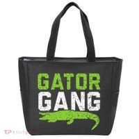 Gator Gang Alligator Heartbeat Zookeeper Crocodile Lover Tote Bag thumb 0