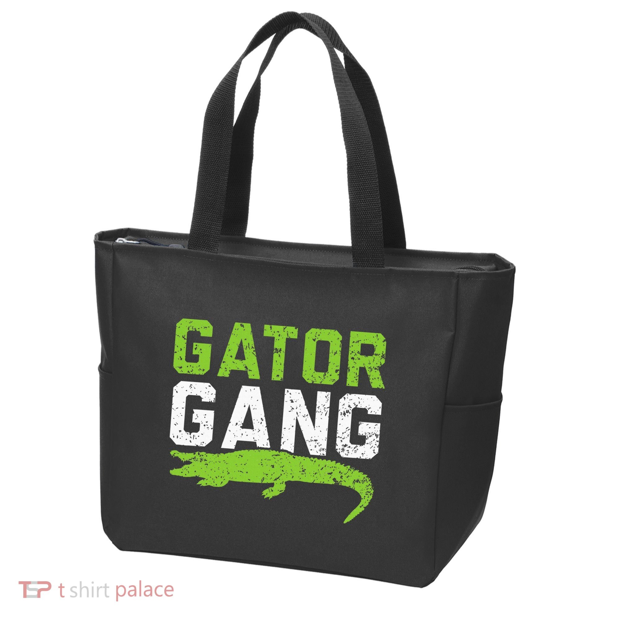 Gator Gang Alligator Heartbeat Zookeeper Crocodile Lover Tote Bag