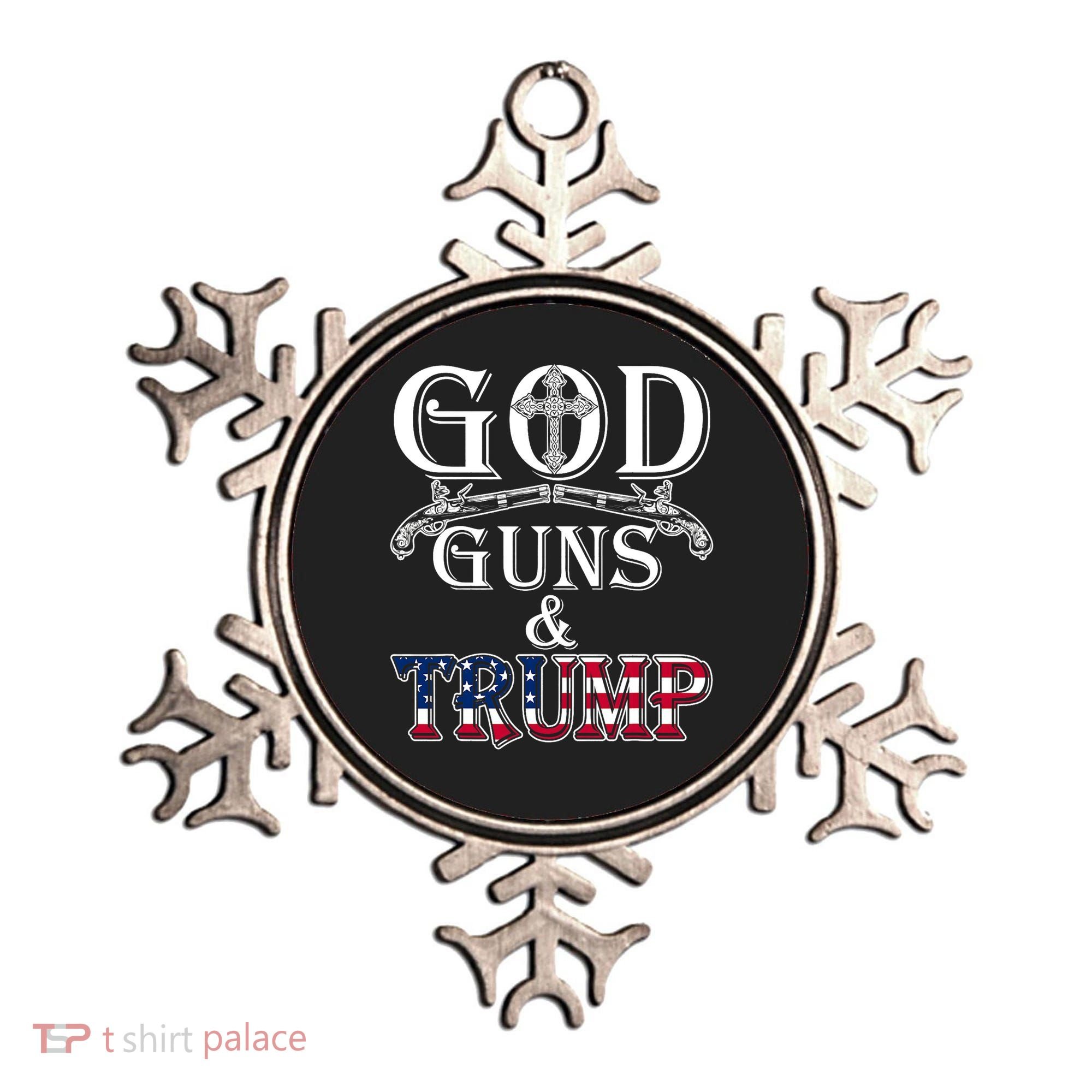 God Guns And Trump 2nd Amendment Pro Trump Ornament