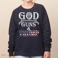 God Guns And Trump 2nd Amendment Pro Trump Women's Sweatshirt thumb 0