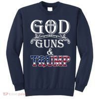 God Guns And Trump 2nd Amendment Pro Trump Sweatshirt thumb 0