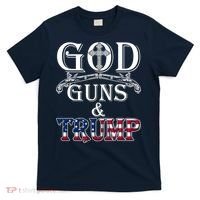 God Guns And Trump 2nd Amendment Pro Trump T-Shirt thumb 0