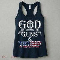 God Guns And Trump 2nd Amendment Pro Trump Women's Tank Top thumb 3