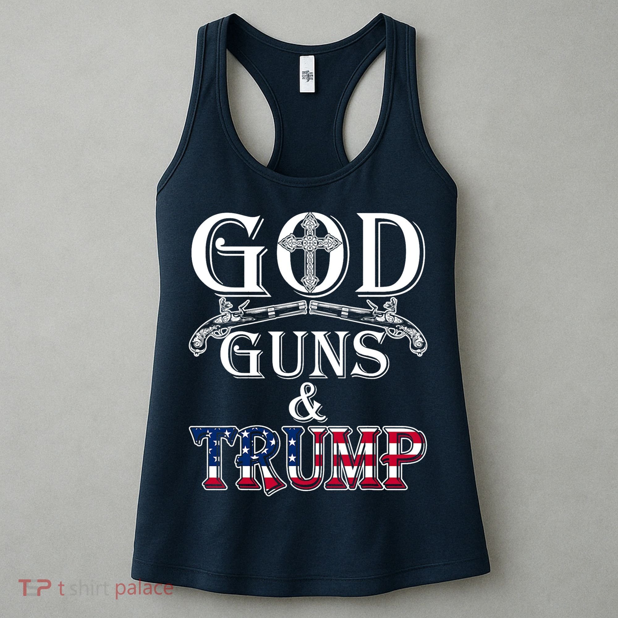 God Guns And Trump 2nd Amendment Pro Trump Women's Tank Top