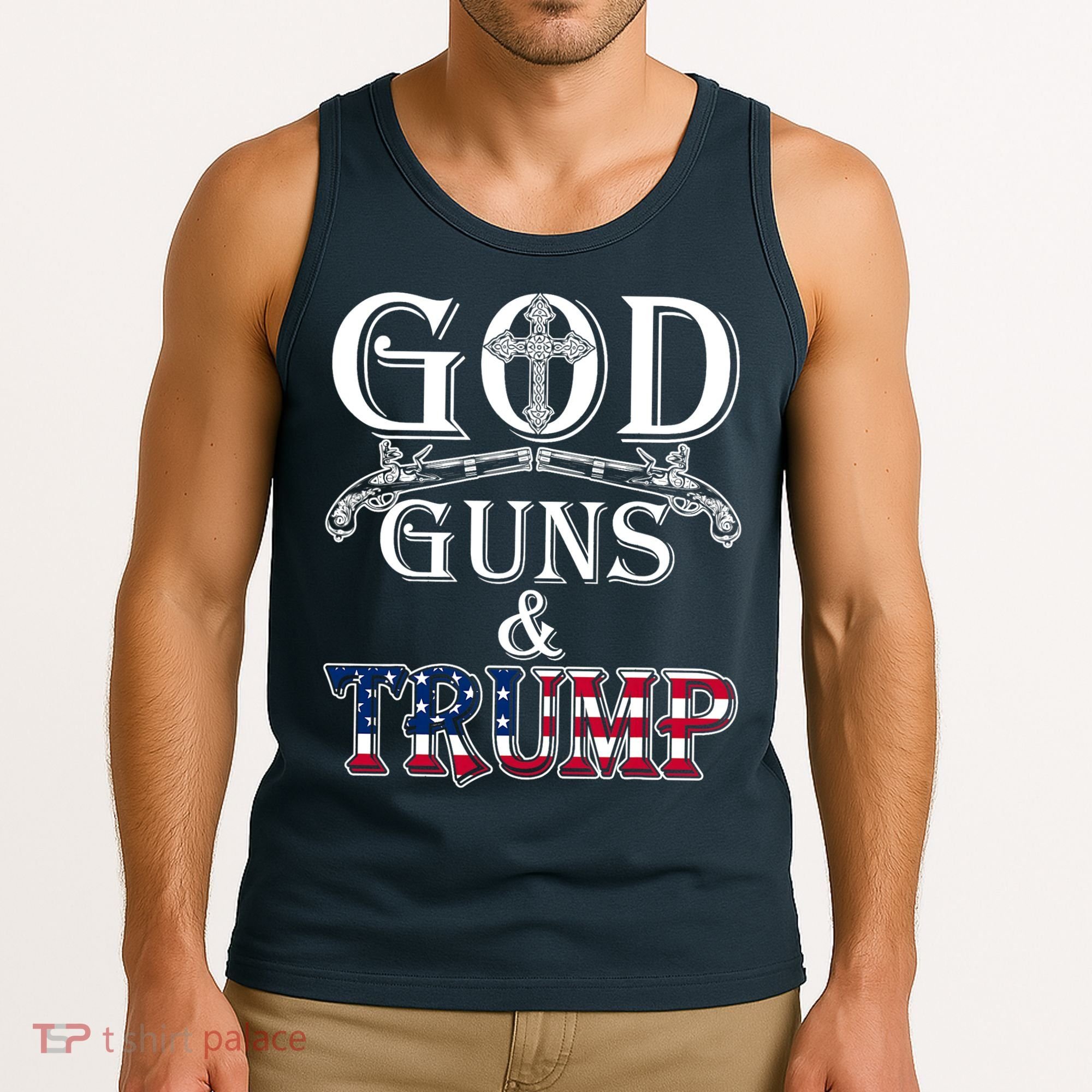 God Guns And Trump 2nd Amendment Pro Trump Tank Top