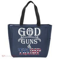 God Guns And Trump 2nd Amendment Pro Trump Tote Bag thumb 0