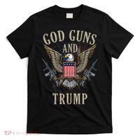 God Guns And Trump 2nd Amendment Flag Ar15 American Flag T-Shirt thumb 0