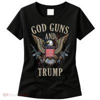 God Guns And Trump 2nd Amendment Flag Ar15 American Flag Women's T-Shirt thumb 0