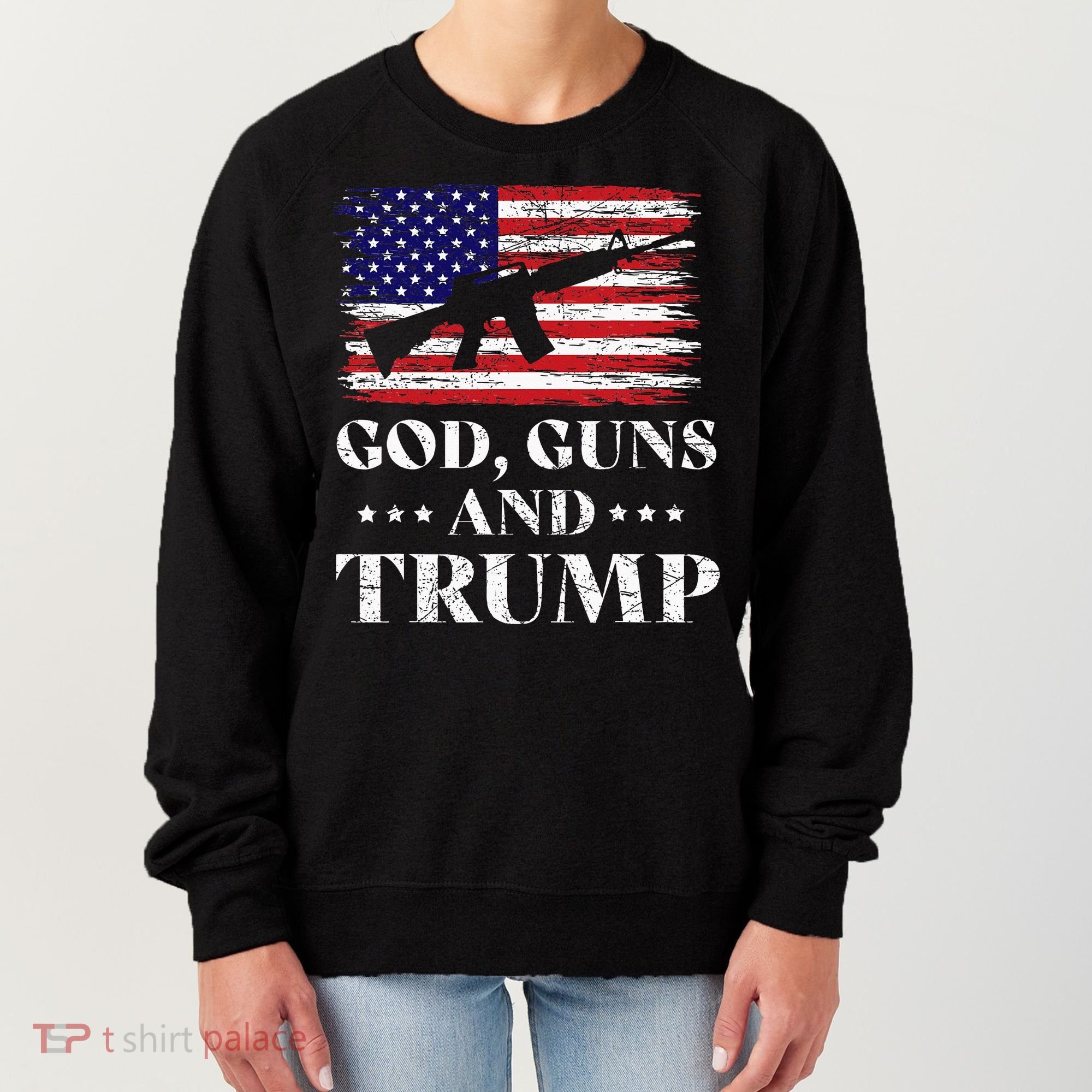 God Guns And Trump Women's Sweatshirt