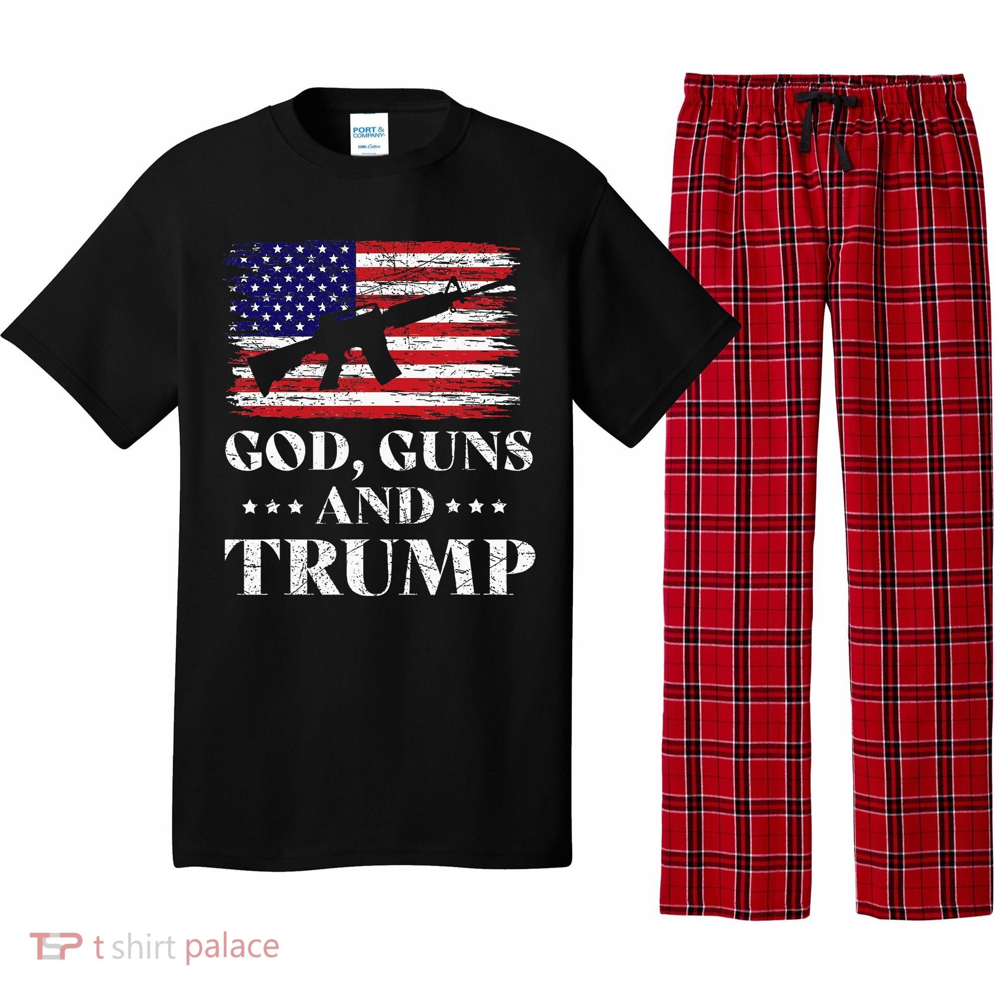 God Guns And Trump Pajama Set