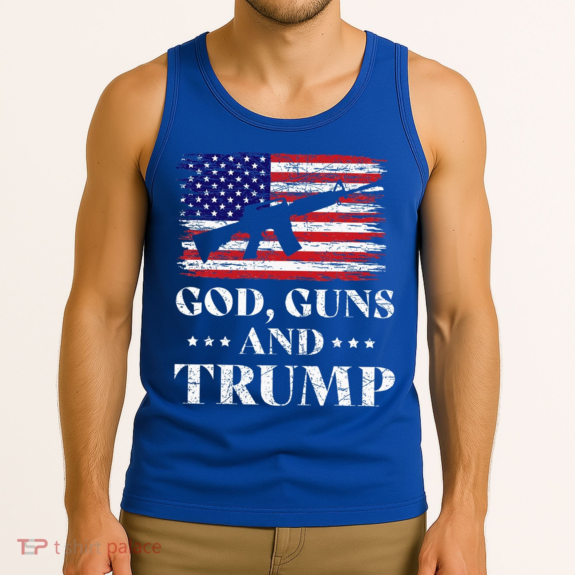 God Guns And Trump Tank Top