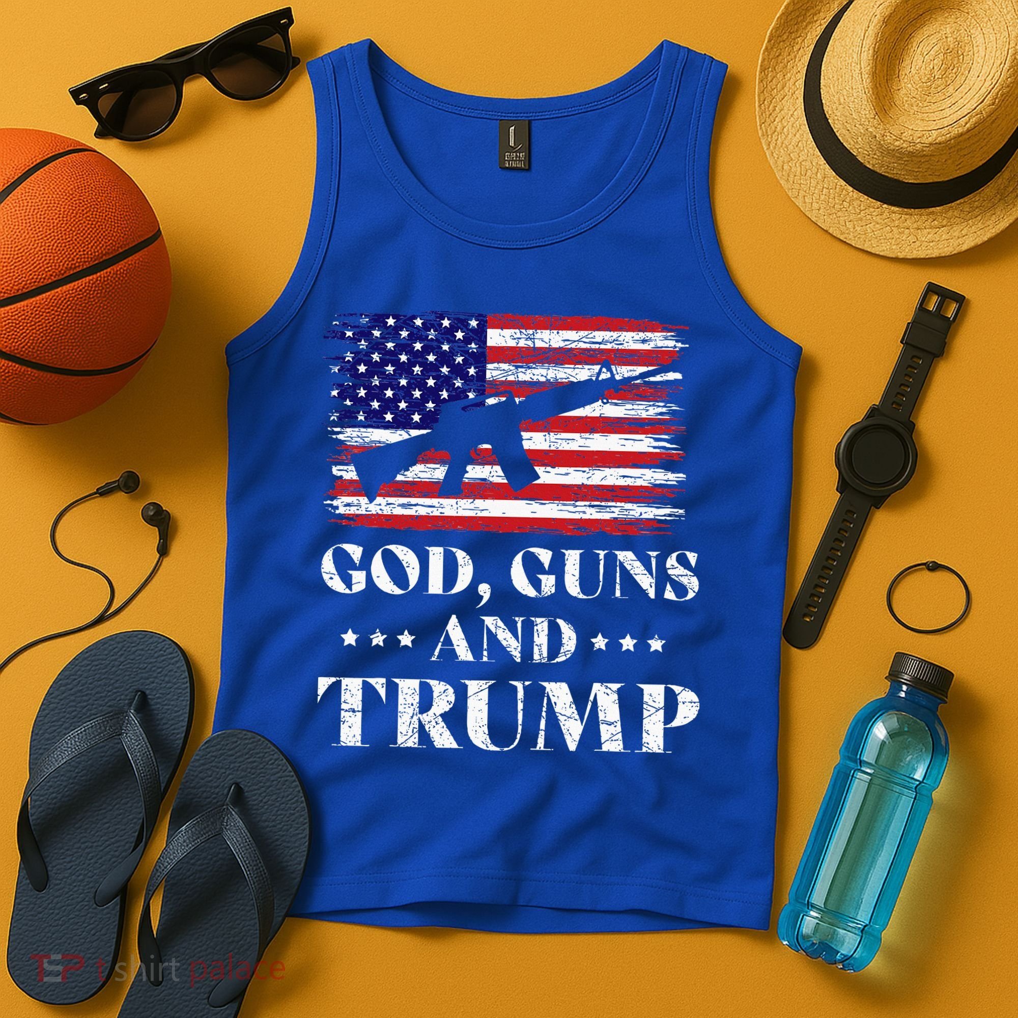 God Guns And Trump Tank Top