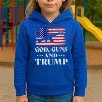 God Guns And Trump Kids Hoodie thumb 3