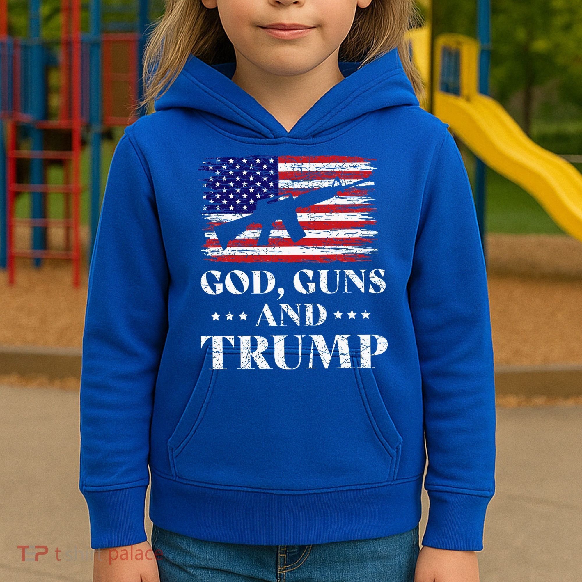God Guns And Trump Kids Hoodie