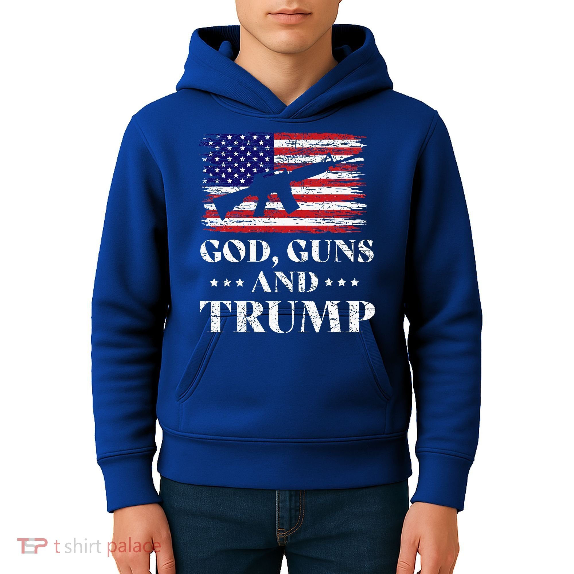 God Guns And Trump Kids Hoodie