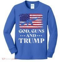 God Guns And Trump Kids Long Sleeve Shirt thumb 0