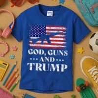 God Guns And Trump Kids T-Shirt thumb 3