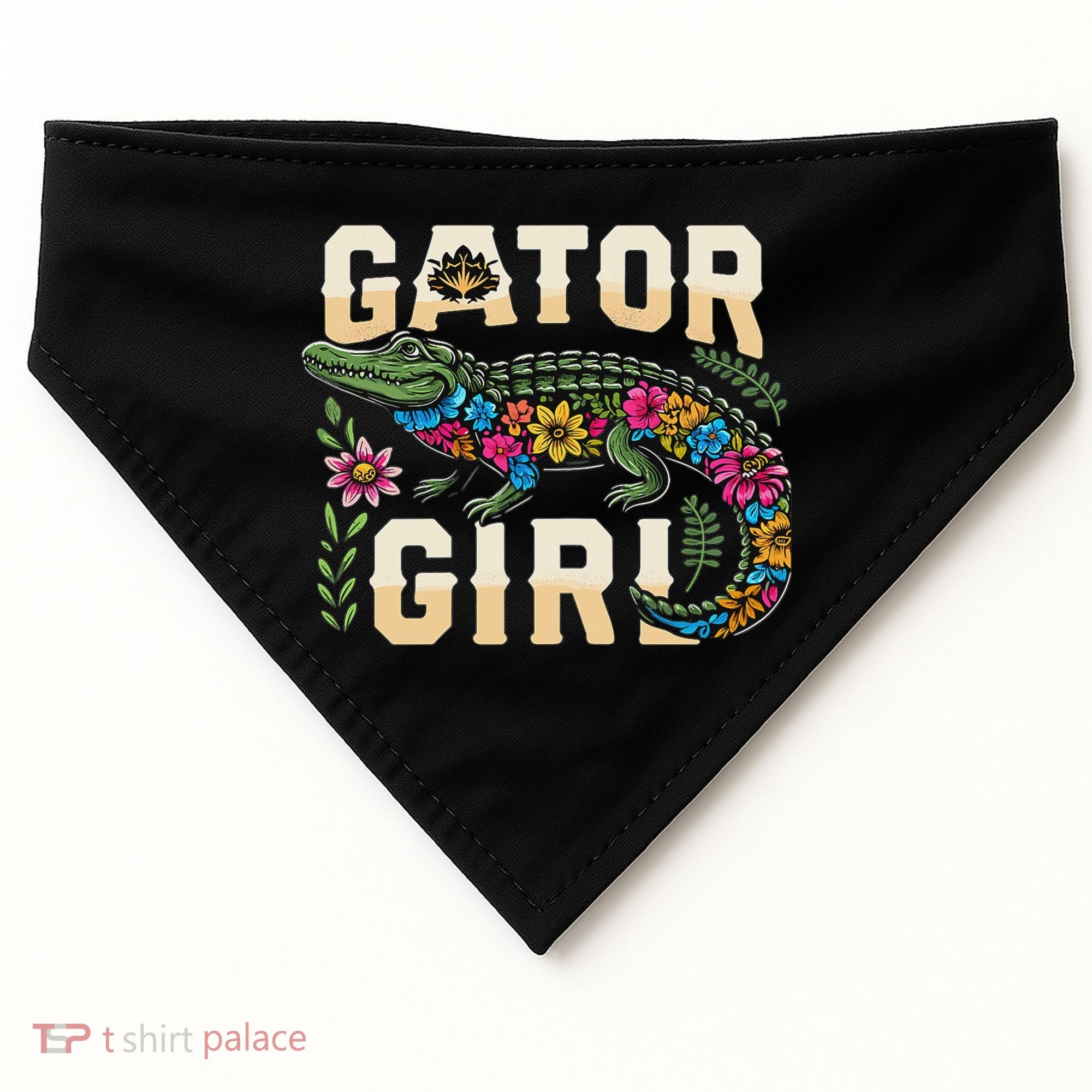 Gator Girl Alligator Crocodile USA-Made Doggie Bandana