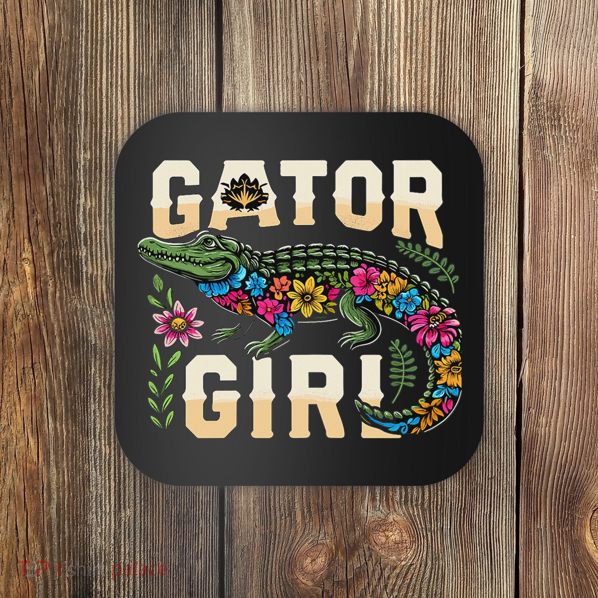 Gator Girl Alligator Crocodile Coaster