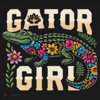 Gator Girl Alligator Crocodile Mousepad thumb 1