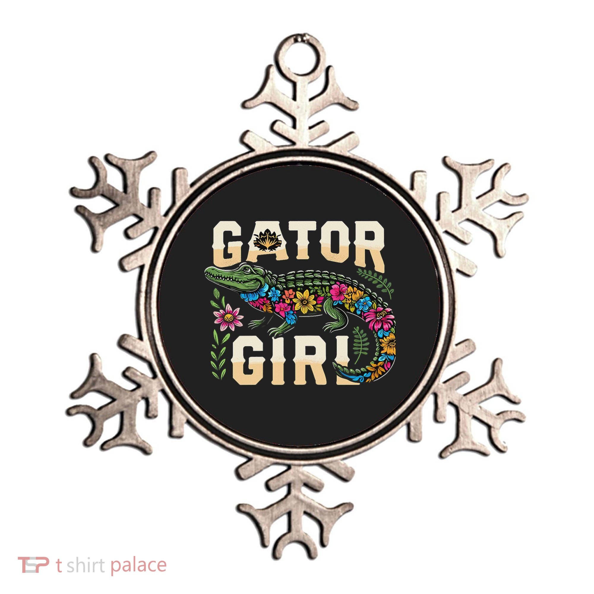 Gator Girl Alligator Crocodile Ornament