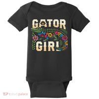 Gator Girl Alligator Crocodile Baby Bodysuit thumb 0