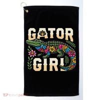 Gator Girl Alligator Crocodile Golf Towel thumb 0