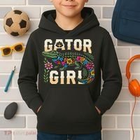 Gator Girl Alligator Crocodile Kids Hoodie thumb 2