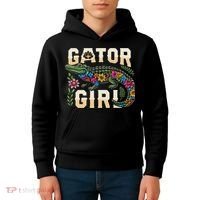 Gator Girl Alligator Crocodile Kids Hoodie thumb 4