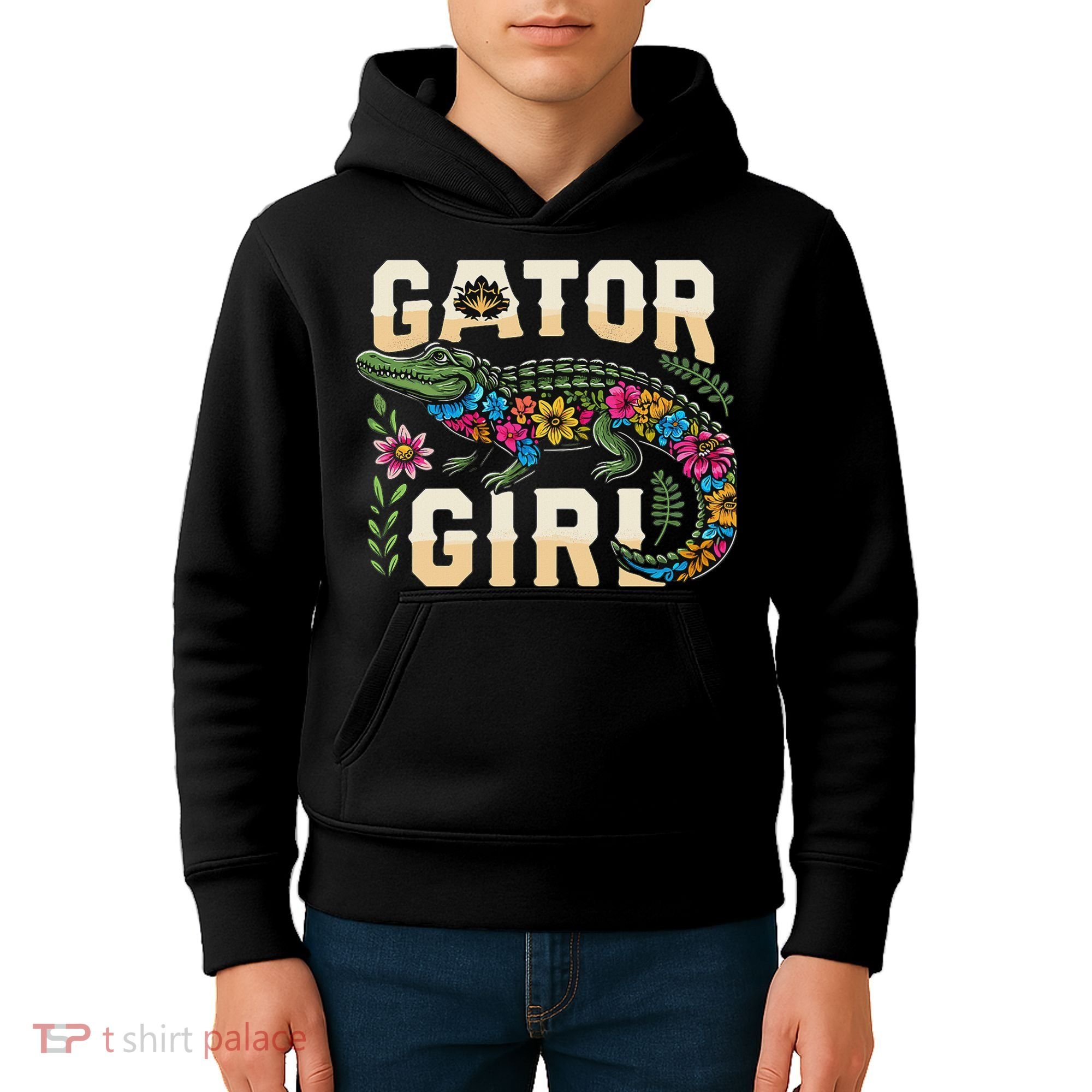 Gator Girl Alligator Crocodile Kids Hoodie