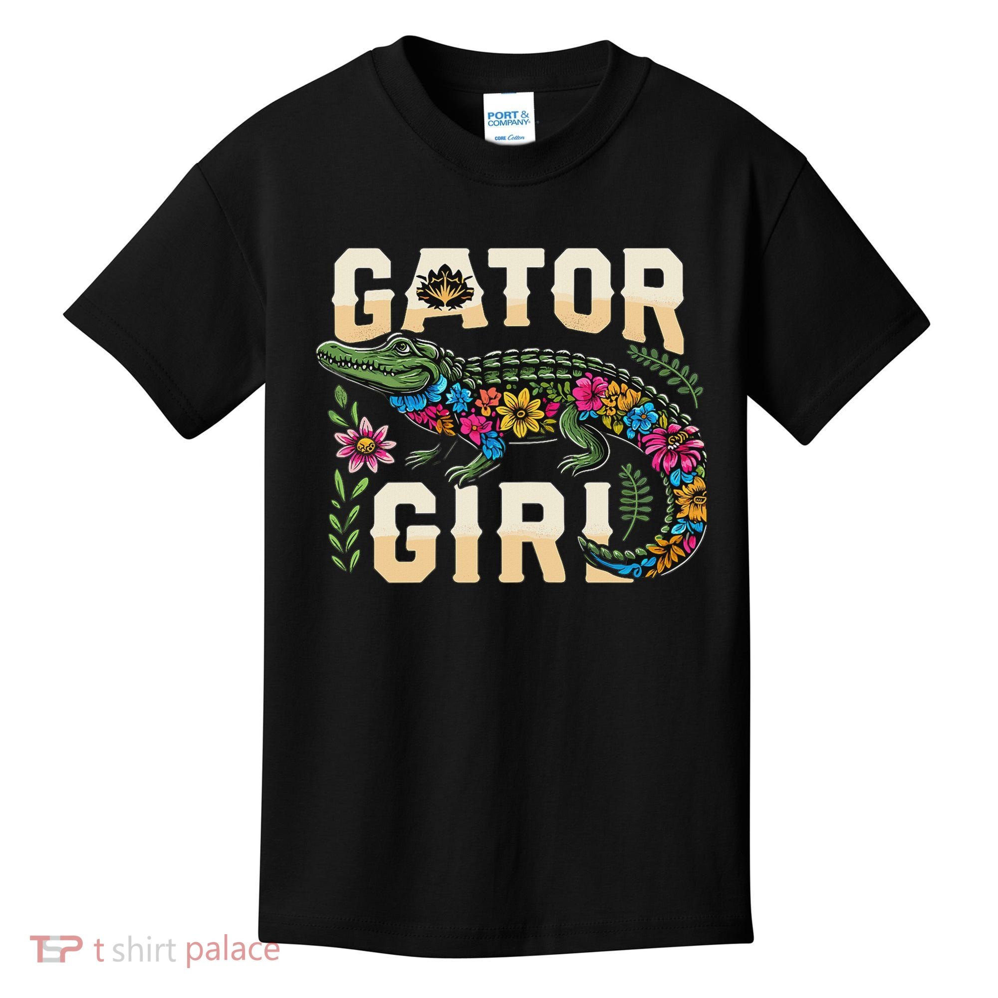 Gator Girl Alligator Crocodile Kids T-Shirt