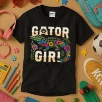 Gator Girl Alligator Crocodile Kids T-Shirt thumb 3