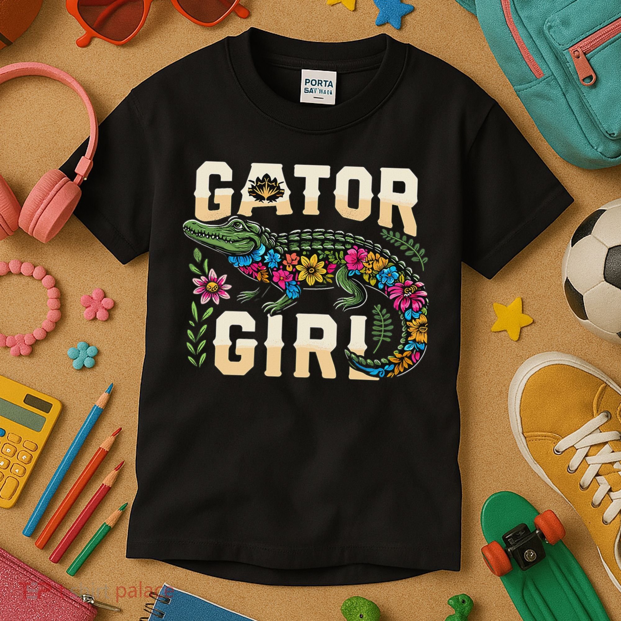 Gator Girl Alligator Crocodile Kids T-Shirt