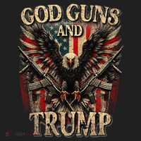 God Guns And Trump 2nd Amendment Flag Eagle American Flag Beanie thumb 2