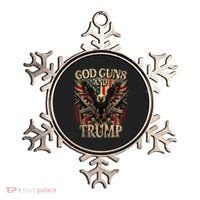 God Guns And Trump 2nd Amendment Flag Eagle American Flag Ornament thumb 0