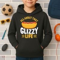 Glizzy Gobbler All About That Glizzy Life Hot Dog Kids Hoodie thumb 2