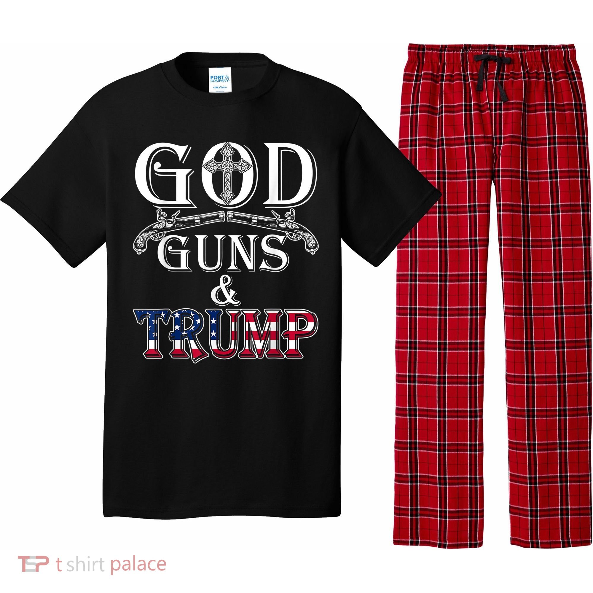 God Guns And Trump Pajama Set