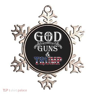 God Guns And Trump Ornament