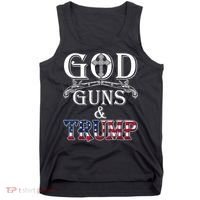 God Guns And Trump Tank Top thumb 0