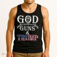 God Guns And Trump Tank Top thumb 3