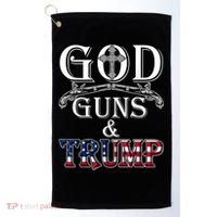 God Guns And Trump Golf Towel thumb 0