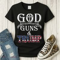 God Guns And Trump Women's T-Shirt thumb 3