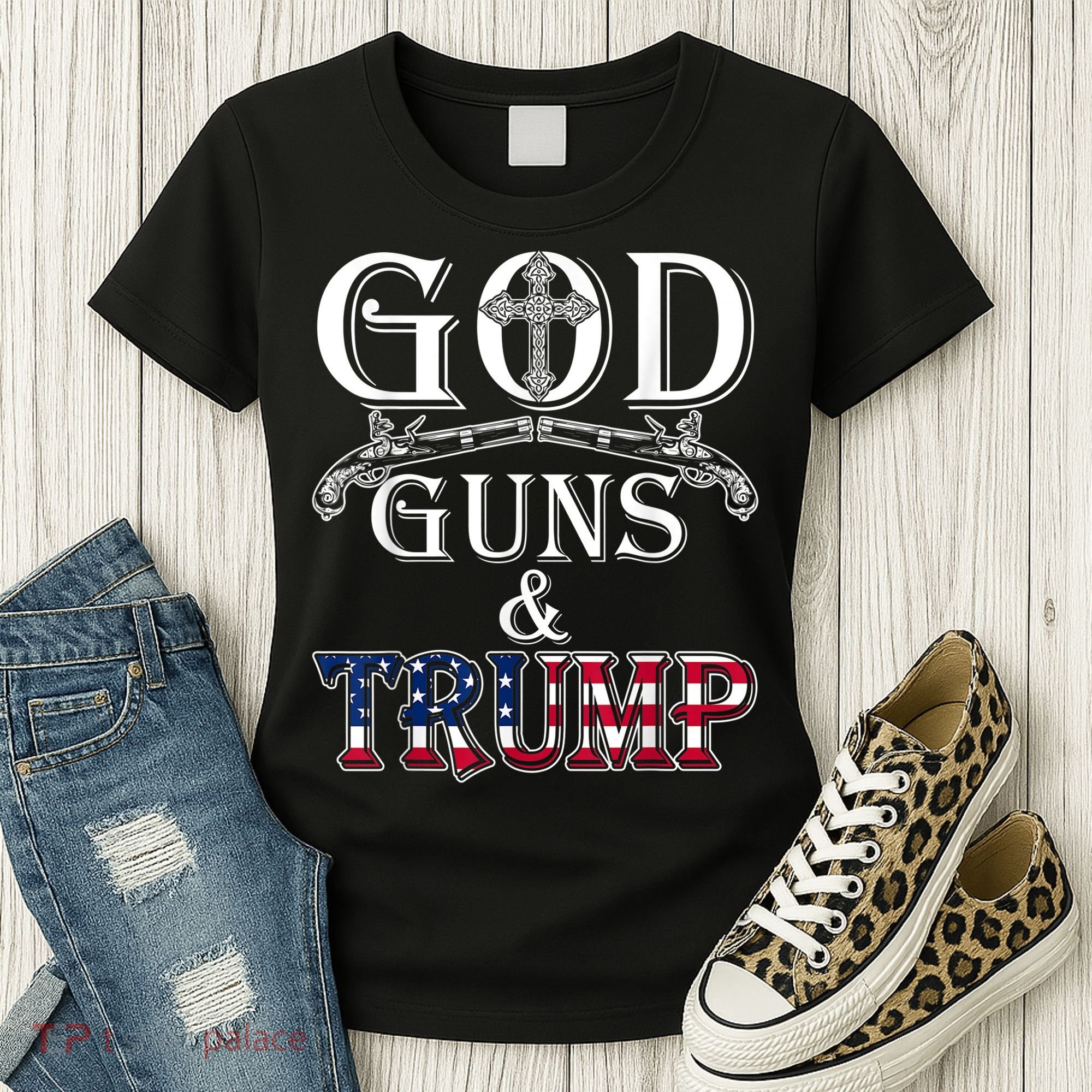 God Guns And Trump Women's T-Shirt